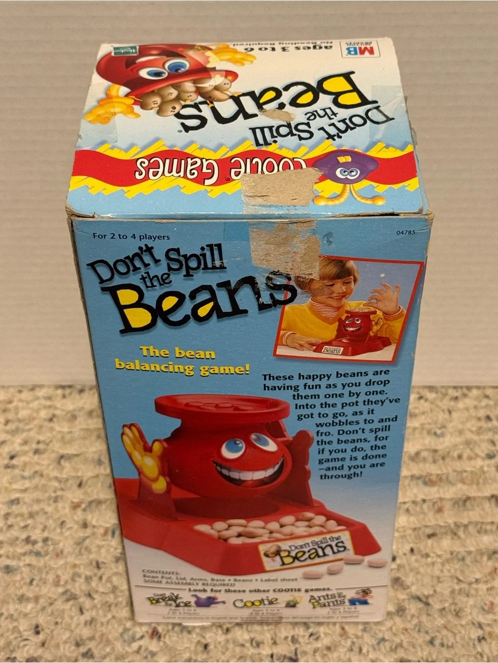 Milton Bradley Don't Spill the Beans Children's Game 1999 Complete In Box